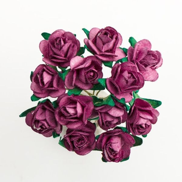 Paper Tea Rose Dusky Pink (12 Pack)