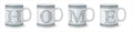 11oz U Shaped Mug 4 Asst Home Designs