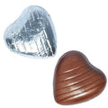 Silver Foil Chocolate Hearts  (1kg)