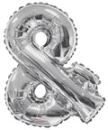 34" Silver Symbol &amp; Balloon