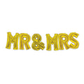 Mr &amp; Mrs Gold Balloon Bouquet