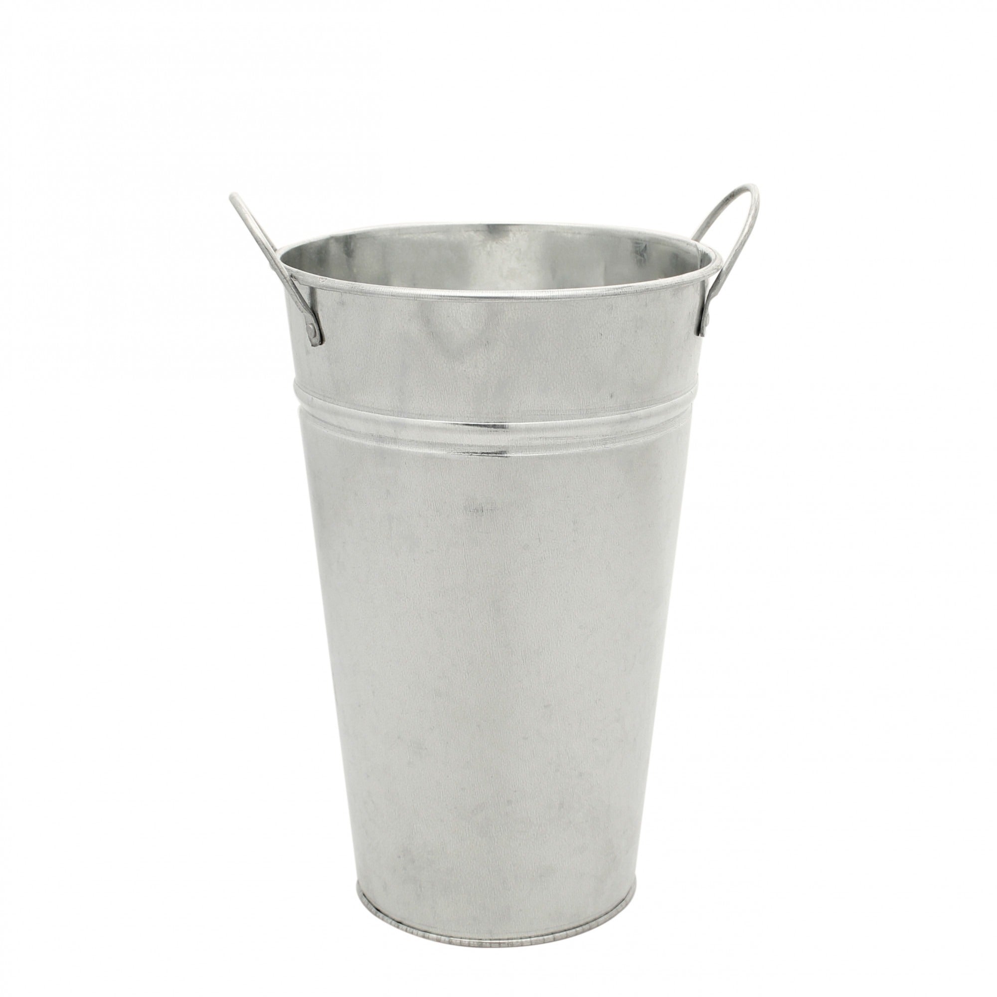 Galvanised Vase 25cm