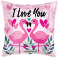 I Love You Flamingo Balloon (18 inch)