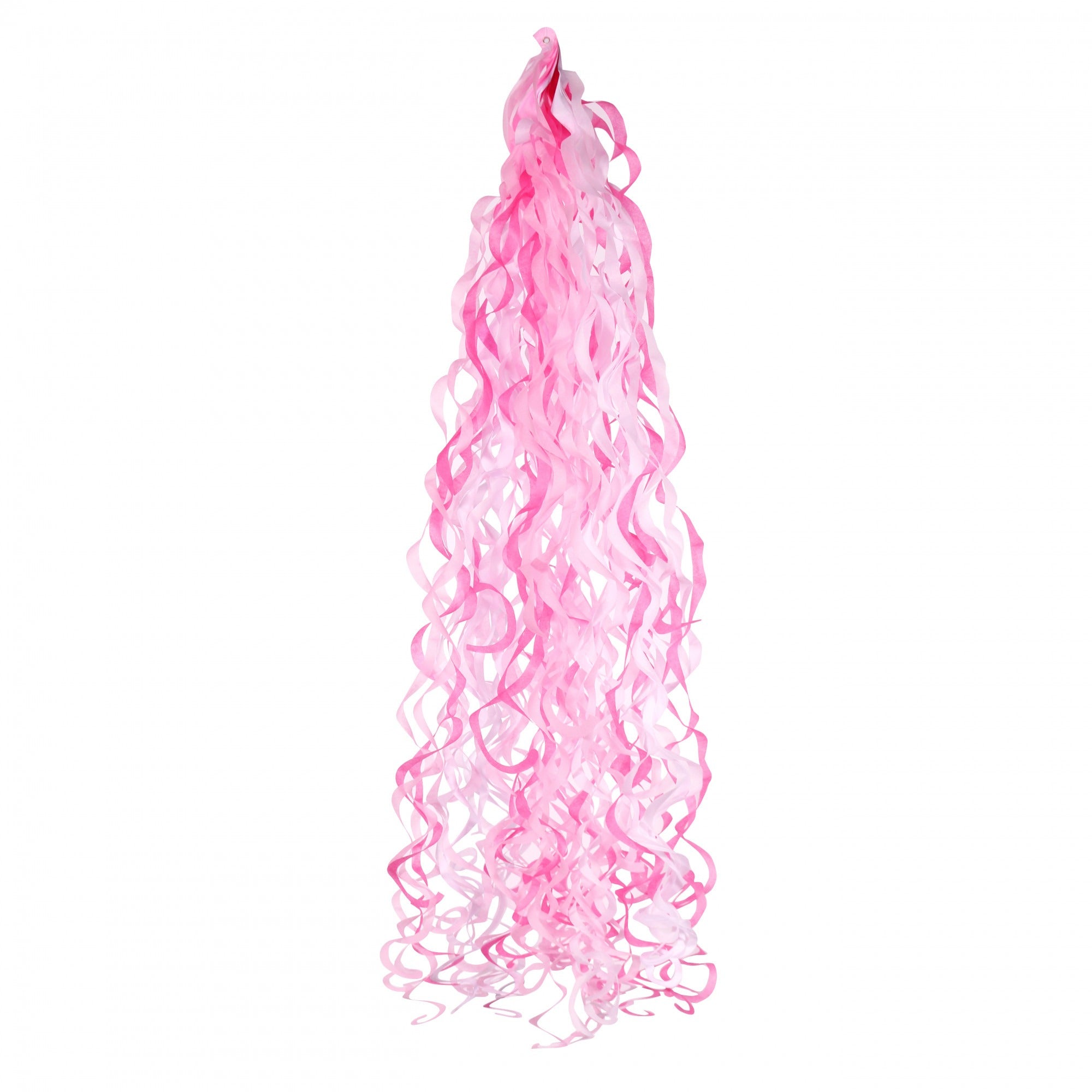 Pink &amp; White Balloon Tassels (For 18 Inch Balloons)