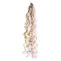 Metallic Gold &amp; White Balloon Tassels (For 18 Inch Balloons)