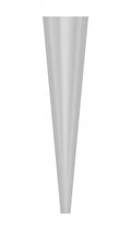 60cm Clear Single Rose Sleeves (Pack 50)