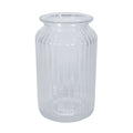 Ribbed Glass Vase (18.5cm)
