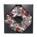 Woodland Snow Wreath with Red Baubles