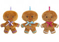 20cm Gingerbread Mini Plush with ribbon loop (4 assorted colours)
