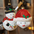 Assorted Glitter Snowman Hanging Decorations