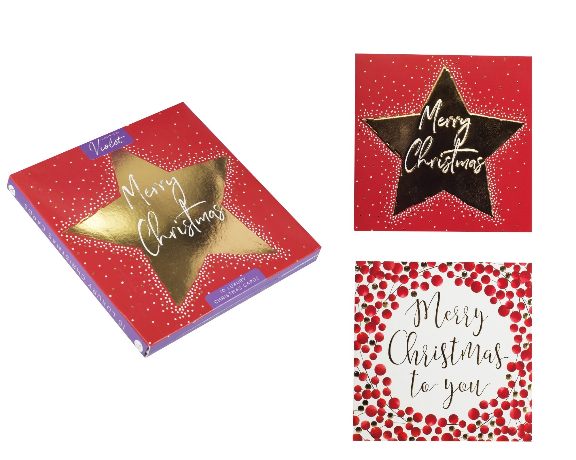 Merry &amp; Bright 10 Pack Cards