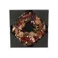 Burgundy Pine Cone &amp; Cinnamon wreath (30cm)