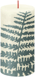 Soft Pearl Fern Bolsius Rustic Silhouette Candle (130 x 68mm)