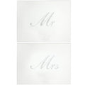 Silver Mr &amp; Mrs Placemats