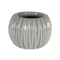 Grey Ribbed Orchid Pot (18.3cm)