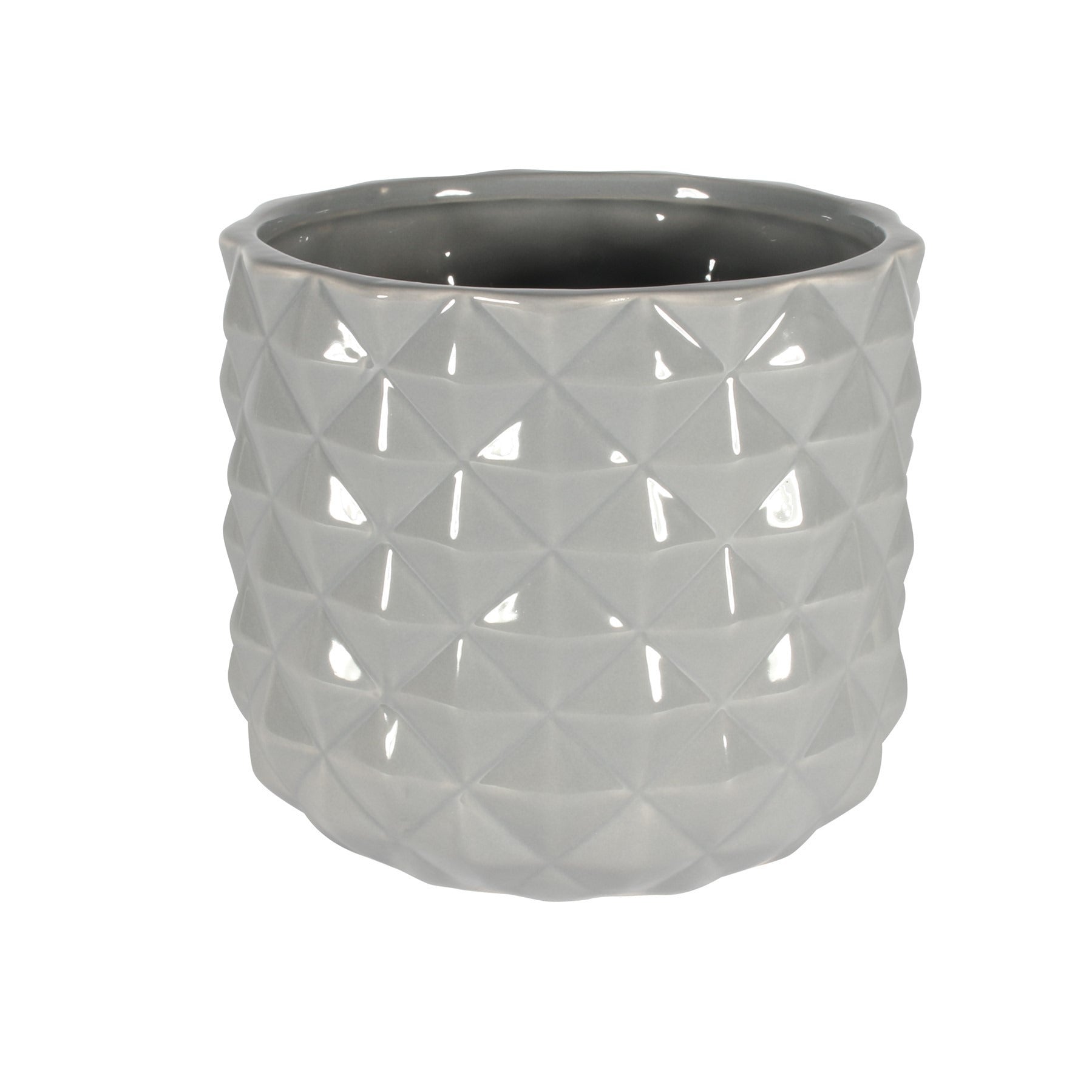 Grey Ceramic Pineapple Pot (13.3cm)
