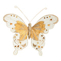 24cm Gold Fabric &amp; Glitter Butterfly (Pack of 6)