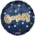Congrats Blue Star Balloon (18 Inch)