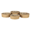 Set of 4 Jute Basket  with Liner (Natural)