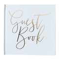 White &amp; Gold Guest Book