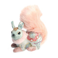 Sage Green &amp; Pink Embroidered Squirrel (16cm) (35cm)