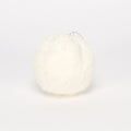 Winter Wonderland White Glitter and Fur Bauble (Dia10cm)