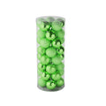 48 Light Green Baubles in Matt  Shiny &amp; Glitter Finish (8cm)
