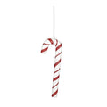 White &amp; Red Glitter Candy Cane Hanging Decoration (20cm)