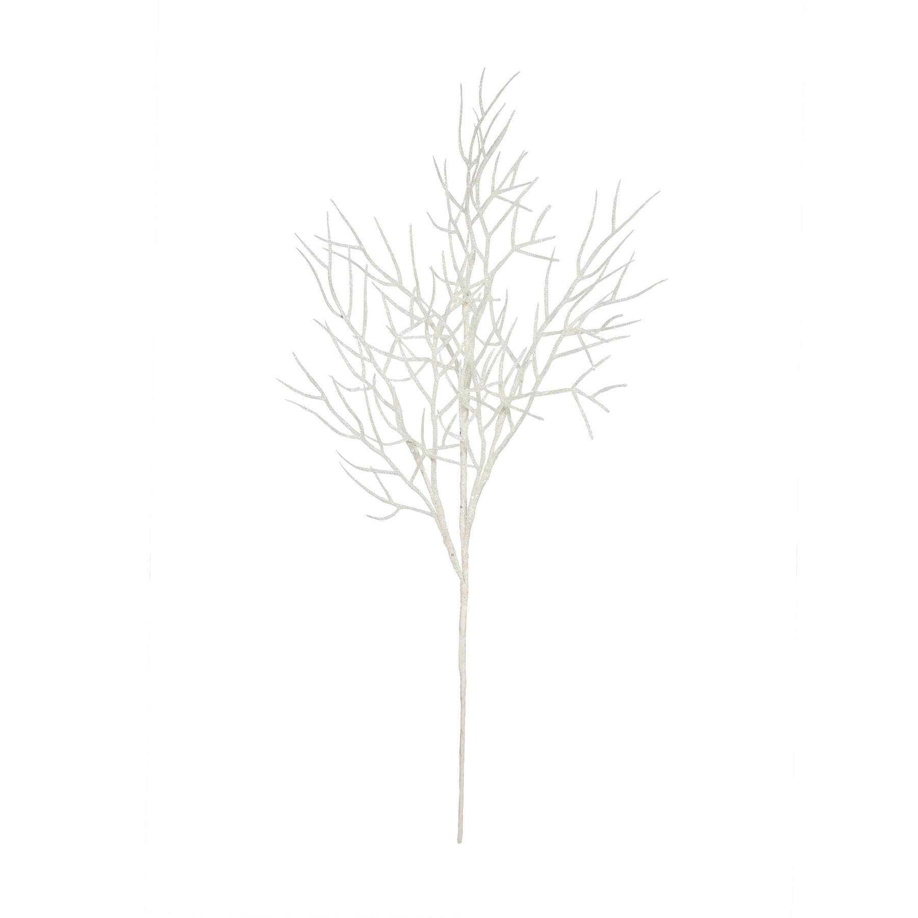 White Glitter Twig Stem (H65cm)