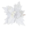 Velvet Poinsettia with Glitter Edge (Dia28cm)