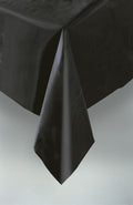 Black Rectangle Plastic Table Cover (54 x 108 Inch)