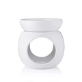 Ava May Round Wax Burner - White