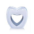 Ava May Heart Shaped Burner - Pearlised White
