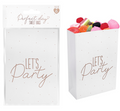 Gold &amp; White Sweet Bags (Pack of 6)