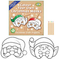 Colour Your Own Christmas Masks