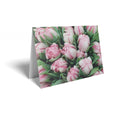 Pink/White Tulips Folded Card with Care Info (pack of 25)