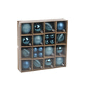 Turquoise Baubles Assorted Pack (5cm/2.5cm) (30 pieces)