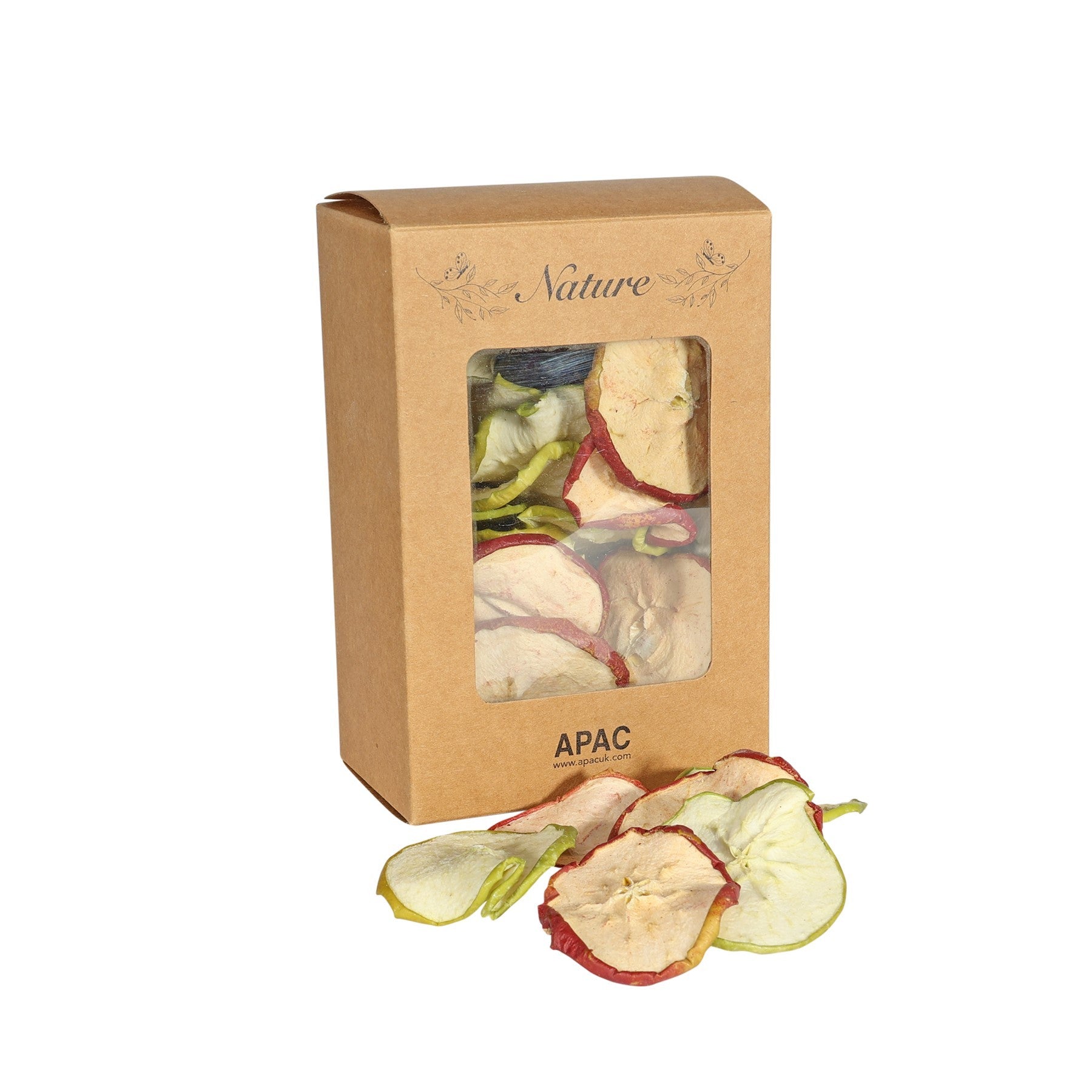 Dried Apple Slice Mixed Red &amp; Green in Box (100g)