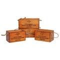 Set of 4 Coffee Crates with Rope