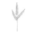 Silver Metallic Fern Stem Spray (x3 Leaves)