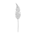 Metallic Fern Leaf stem Silver
