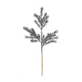 Pewter Glitter Ruscus spray