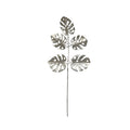 Champagne Metallic Monstera Leaf Spray