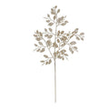 Champagne Glitter Holly Leaf Spray
