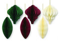 Mixed Paper Baubles (Pack of 6)