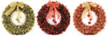 Tinsel Christmas Wreath with Bells (Assorted)