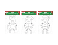 Christmas Jointed Card Decorations (Assorted Pack of 4)