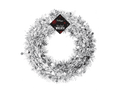 Silver Tinsel Christmas Wreath (28cm)