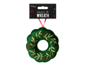 Embroidered Felt Wreath Decoration (10cm)