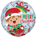 Elf Merry Christmas Balloon (18 inch)